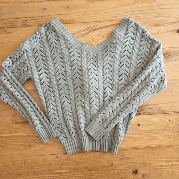 Jessica Simpson l Twisted Back Sweater SZ XS - Picture 4 of 9